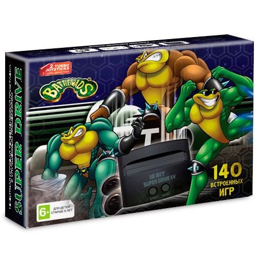 Игровая приставка Sega Super Drive Боевые жабы (140 игр) 