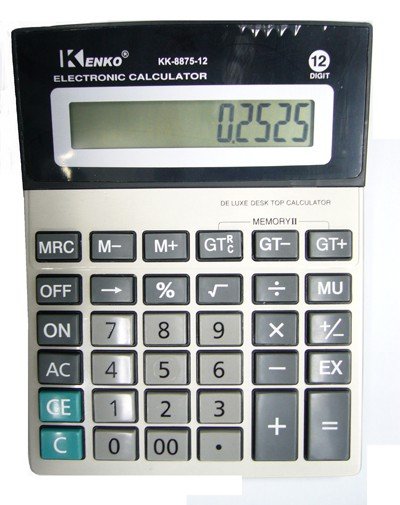 Настольный калькулятор 12 разрядный Kenko KK-8875-12 