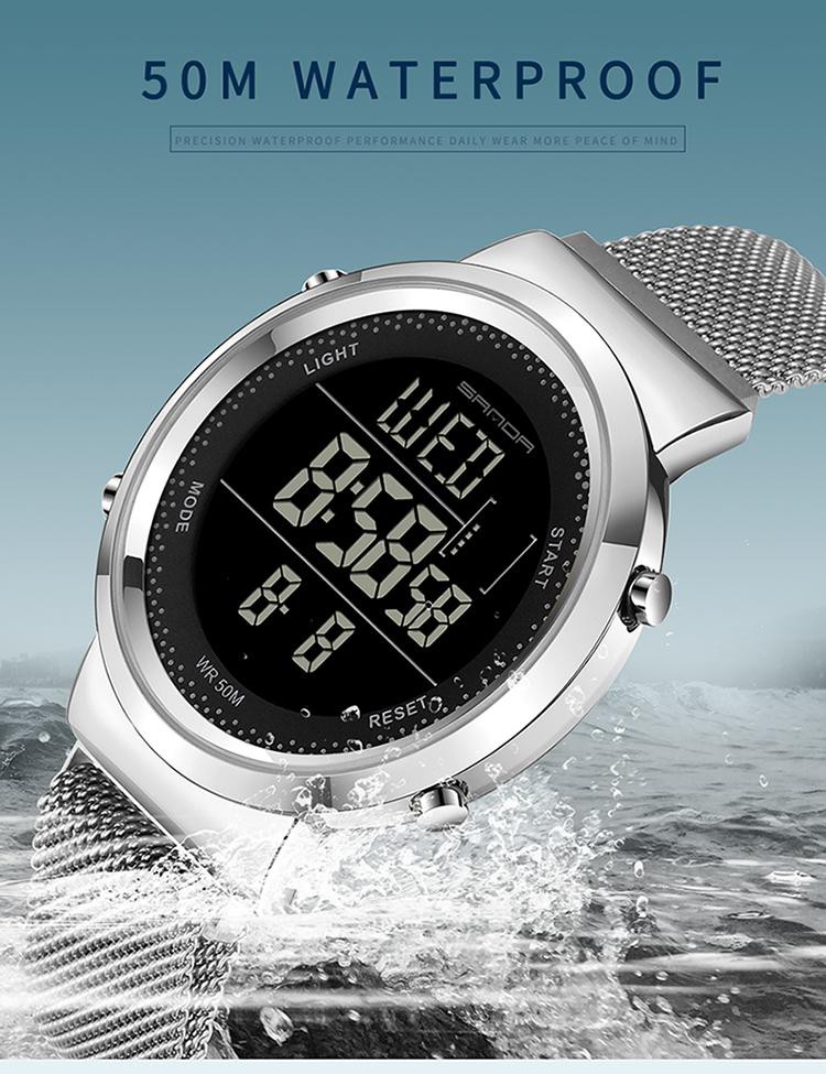 Женские цифровые наручные часы SANDA 383G 