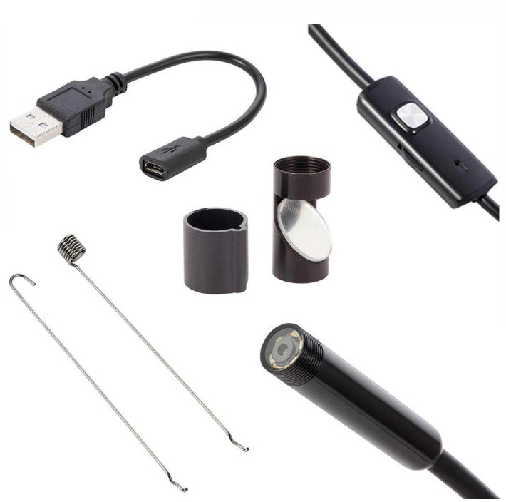 USB эндоскоп для андроид телефонов и ПК 0,3 Мп 5 м 