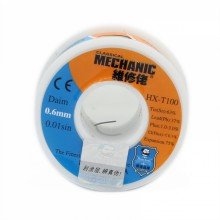 Припой свинец олово с флюсом в катушке MECHANIC HX-T100 0.3-0.6 мм