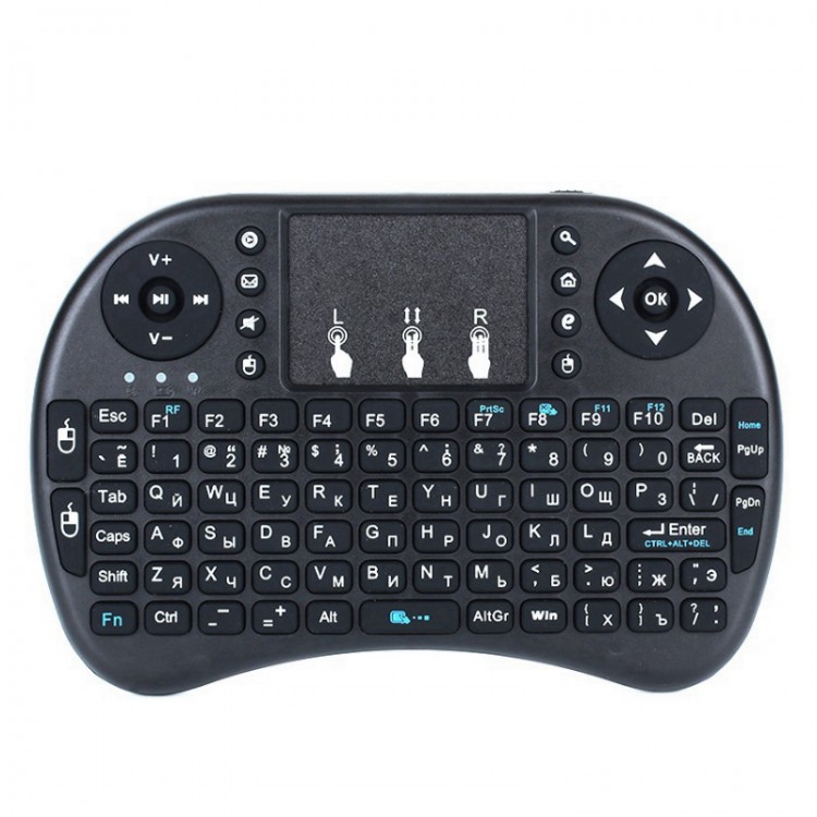 Беспроводная мини клавиатура с тачпадом Mini I8 PCM25 для смарт тв Android 