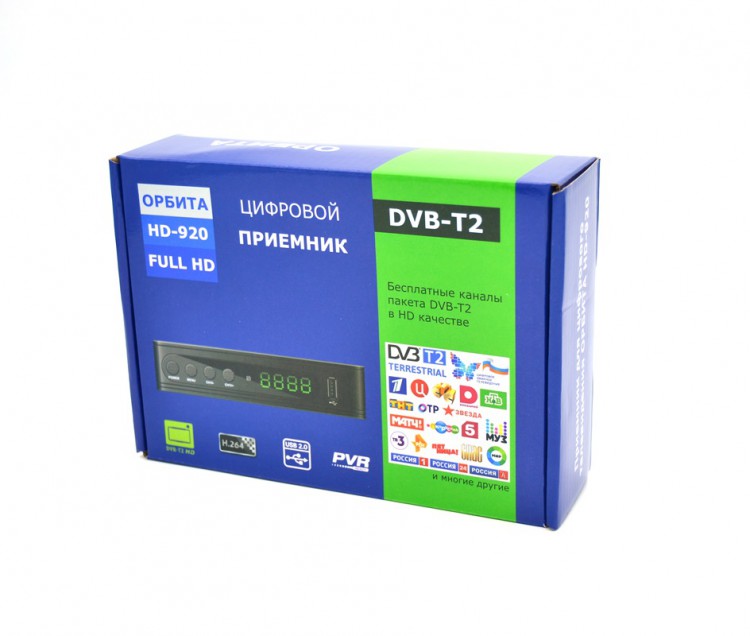 Цифровой ресивер тв приставка DVB-T2 Орбита HD920 +HD плеер 1080i 