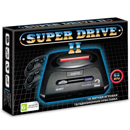 Игровая притавка Sega Mega Drive 2 (62 игры) 