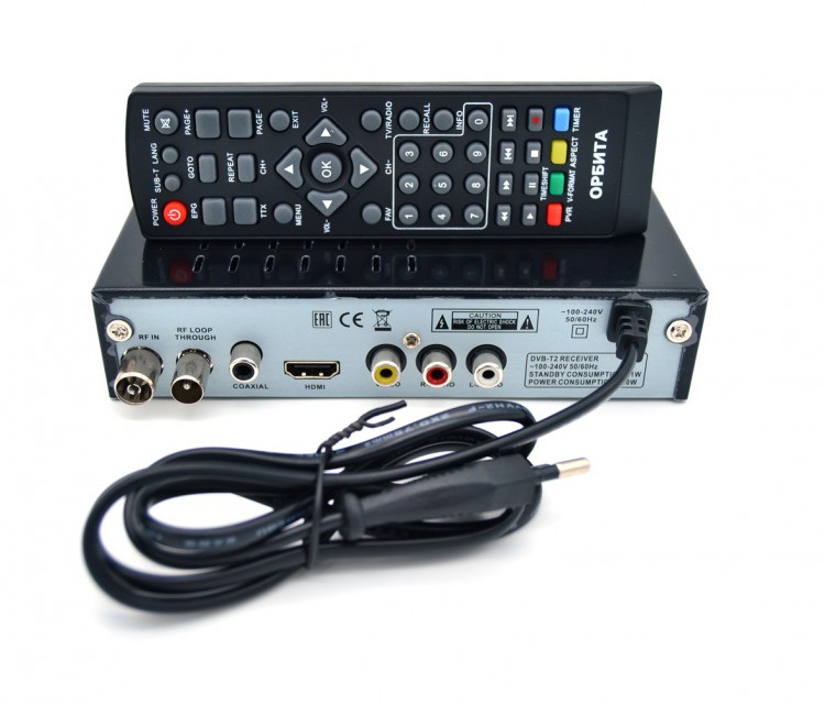 Цифровой ресивер тв приставкаDVB-T2 Орбита HD922 +HD плеер 1080i 