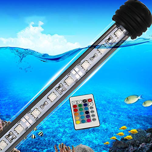 Светодиодный LED светильник лампа для аквариума 280 мм RGB c пультом 