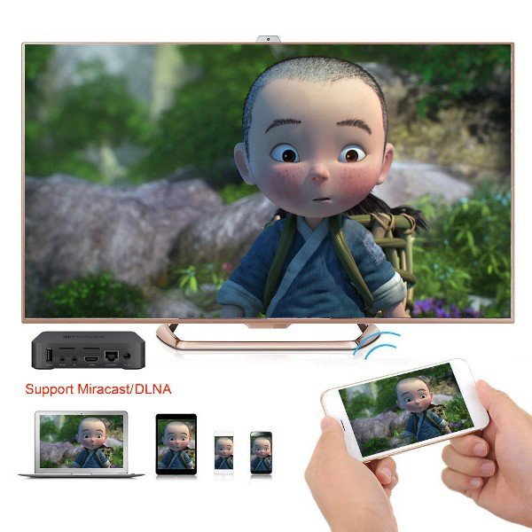 Смарт ТВ приставка Android OTT TV box MXQ 4K 1/8 
